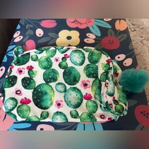 Cactus Print pouch bag